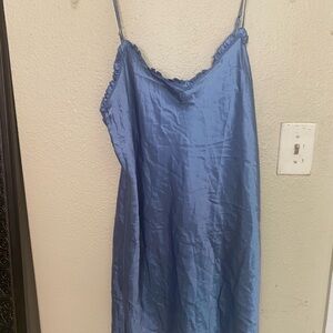 Morgan Taylor Elegant Blue Satin Slip